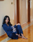Plume blu con piume